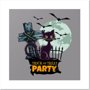 Trick or Treat Party Posters and Art